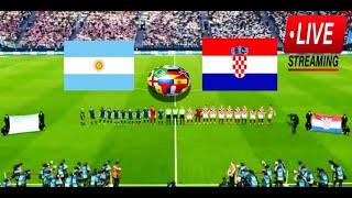 LIVE : Argentina vs Croatia - World Cup QATAR 2022 | Watch along  &  #Pes21 #Gameplay #Ps4  simulati