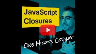 JavaScript Closures in 1 min #code #javascript #coding #dev #tutorial #js #coder #softwareengineer