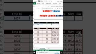 #vlookup #vlookupformula #sequence #excel #excelformula #excel #exceltips #exceltricks #shorts