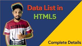 BEGINNER GUIDE IN HTML5 / DATALIST ELEMENT TAG