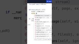 How-to Merge PDF Files Using Python (pypdf) #shorts