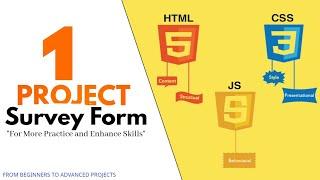 Project 01 - Build A Survey Form Using HTML CSS  For Enhance Your Skills | HTML Projects - Codicgyan