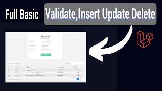 Laravel 8 CRUD (Validate Insert Update Delete) Basic