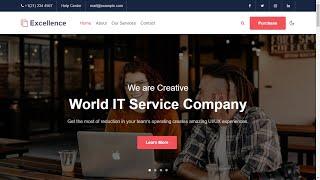 IT Company Website Template in HTML and CSS || With Source Code || 2021