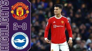 Man United vs Brighton 2-0 | English Premier League 2021-22 | Football Highlights | Pes 21 Gameplay