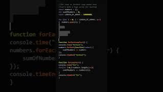 Javascript for loop vs forEach loop, which one is faster? for loop vs forEach loop speed comparison