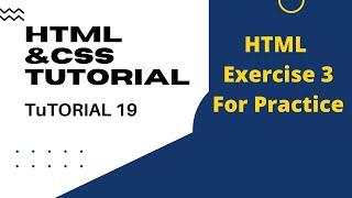 html exercises for beginners| html exercises for practice | html exercise