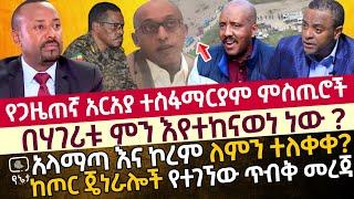 የጋዜጠኛ አርአያ ተስፋማርያም ምስጢሮች | በሃገሪቱ ምን እየተከናወነ ነው ? | አላማጣ እና ኮረም ለምን ተለቀቀ?  | ከጦር ጄነራሎች የተገኘው ጥብቅ መረጃ