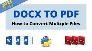 Convert multiple docx to pdf | python code