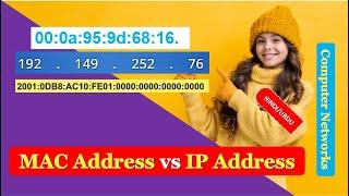 MAC Address vs IP Address | Difference Between MAC Address and IP Address HINDI URDU