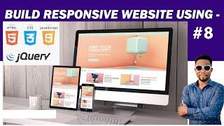 Learn How to Build a Modern Responsive Website with Html Css Bootstrap & Javascript in Part 8