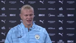 ERLING HAALAND FIRST MAN CITY INTERVIEW