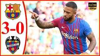 Barcelona vs Levante 3−0 - Extеndеd Hіghlіghts & All Gоals 2021 HD