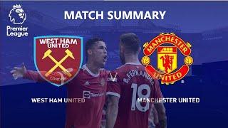 West Ham United vs Manchester United 1-2 | Highlights - Premier League 2021-2022 #ManUnt #Ronaldo