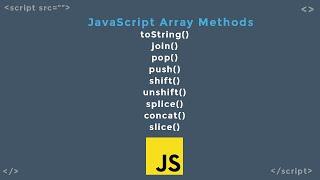 JavaScript Array Methods | Vanilla JavaScript | Learn JavaScript | JavaScript Tutorial for Beginners