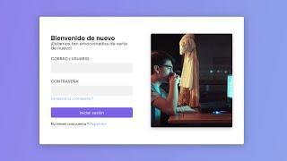 Como hacer un login minimalista con html y css