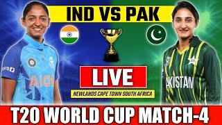 live india womens vs pakistan womens t20 world cup match-4 | live match indw vs pakw #livescore