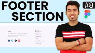 Footer Section | Create professional Website using Figma in Hindi | P-9