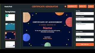 Build a React.js PDF Certificate Generator From Dynamic Template Using react-to-print in Firebase