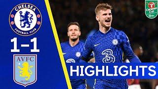 Chelsea 1-1 Aston Villa | Penalty Thriller At The Bridge After Headed Werner Finish! | Highlights