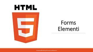 HTML5 - Tutorial 19: Form Elements in HTML