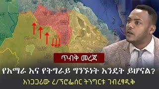 Ethiopia: ጥብቅ መረጃ - የአማራና የትግራይ ግንኙነት እንዴት ይሆናል? አነጋጋሪው ረ/ፕሮፌሰር ትንግርቱ ገብረፃዲቅ | Tingirtu Gebretsadik