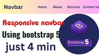 bootstrap se navbar kaise banaye | navigation bar kaise banaye |