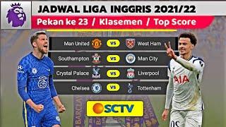 Jadwal Liga Inggris 2022 Pekan 23 Live SCTV ~ MANCHESTER UNITED VS WEST HAM