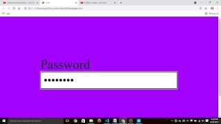 How to create form in HTML 5 | Input Password | #3