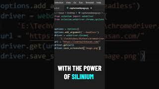 Take Website Screenshot With Python with 5 Lines of Code