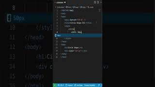 How to create a Circle Using HTML & CSS #html #css #shorts #circle