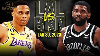 Los Angeles Lakers vs Brooklyn Nets Full Game Highlights | Jan 30, 2023 | FreeDawkins