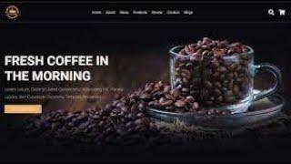 How To Make A Responsive Coffee Shop Website Design Using HTML - CSS - JavaScript ||  Part -1