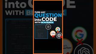 Vscode extension to write any question into code  #blackbox #extensions #shorts
