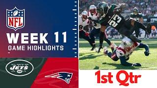 New York Jets vs New England Patriots Full Highlights 1st QTR | NFL Week 10, 2022