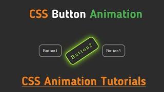 Button CSS animation || CSS animation tutorials || Web dev tutorials