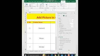 Auto Resize Picture in Cell #excel #shorts #shots #exceltips #exceltutorial