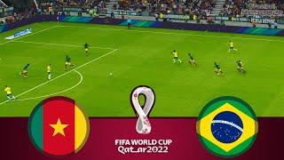 Brazil vs Cameroon LIVE | FIFA World Cup Qatar 2022 | Watch Along & PES 21 Gameplay