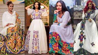 Habesha kemis Ethiopian cultural dress new style new habesha Traditional cloth