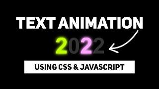 Text Animation Using Html, Css & Javascript