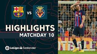 Resumen de FC Barcelona vs Villarreal CF (3-0)