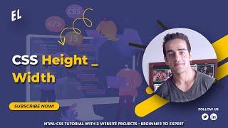 HTML-CSS Tutorial Lesson 25: CSS Height & Width