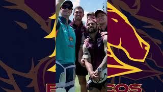 Brisbane Broncos At Australia Cricket Training #nrl #highlights #australiansport