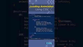 ???? Create a Multi-Coloured Loading Animation for Your Website in 1 Minute #Shorts | SimpliCode