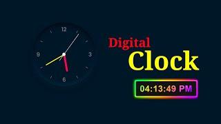 Digital Clock in JavaScript and HTML CSS ???? || #amazing #coding #htmlcssjs