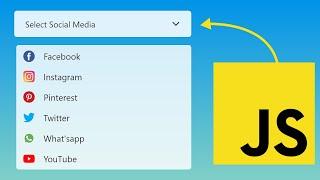 Let's Create Social Media Select Menu Using HTML5, CSS3 & JavaScript #HuXnWebDev