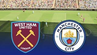 WEST HAM vs MANCHESTER CITY LIVE | Premier League 2022-23 | Football Match Live | FIFA 22