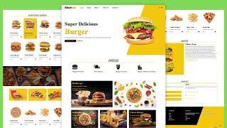 How To Make Food / Burger Website Using HTML CSS & BOOTSTRAP 5