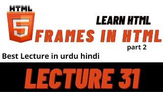 HTML | frames | frameset tag | part 2  lecture 31 | html tutorial | Lets Learn With Saima Gulzar