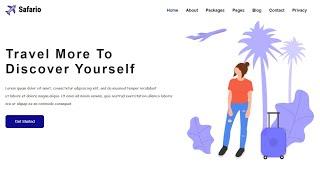 One Page Website Template in HTML and CSS | Source Coder 2022